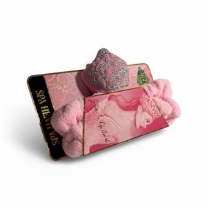 Pink Wicked Spa Headband with Glinda’s Glitter Crown Free Face Mask